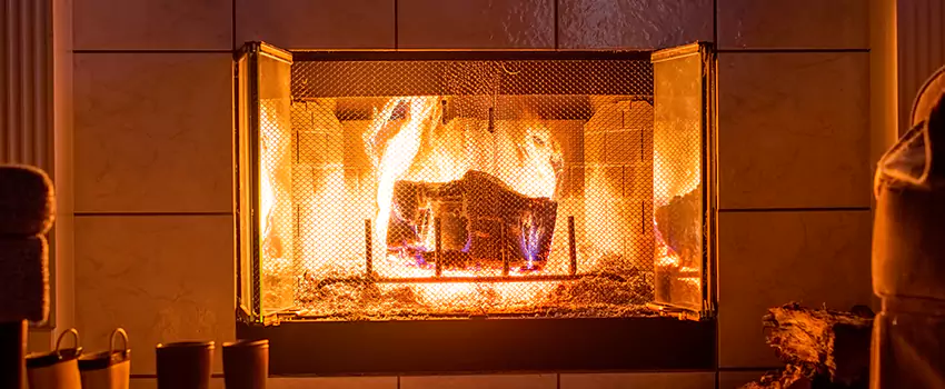 Mendota Hearth Landscape Fireplace Installation in Pecan Grove, Texas